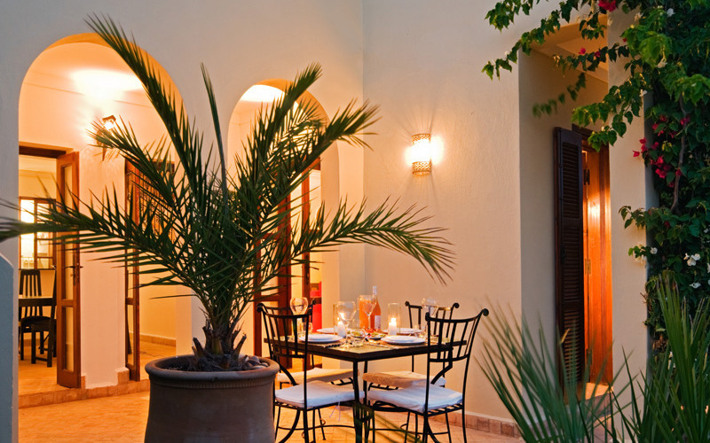 Private patio