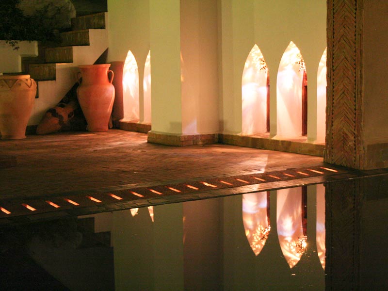 Splash Pool at Night