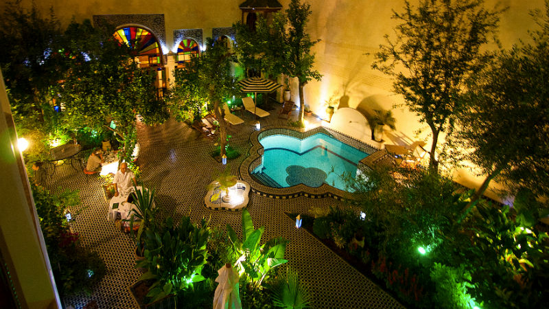 Courtyard at Night