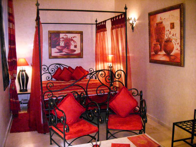 Crimson Night Bedroom