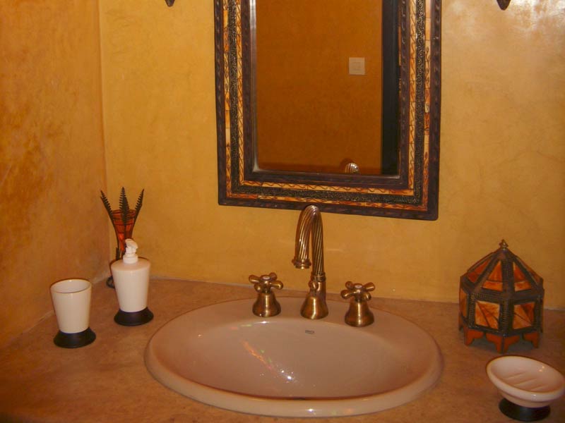 Ivory Night Bathroom